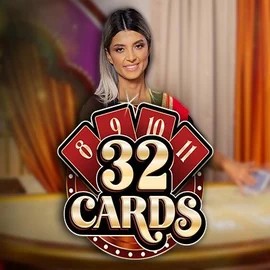 32 Cards slot icon by Ezugi, available at Zoccer Casino