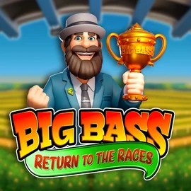 Big Bass Return to the Races logo – Slots by Pragmatic Play at Zoccer Casino