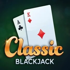 Classic Blackjack slot logo by Red Tiger Gaming at Zoccer Casino