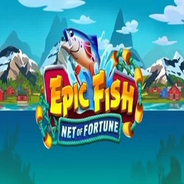 Epic Fish Net of Fortune slot logo by Quickspin at Zoccer Casino