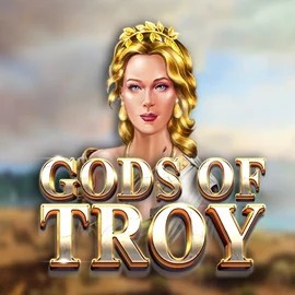Gods of Troy slot logo by Red Tiger Gaming at Zoccer Casino