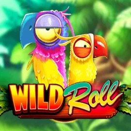 Wild Roll slot logo by Playtech at Zoccer Casino